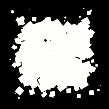 Soyut çakışan kareler element vektör çizimi