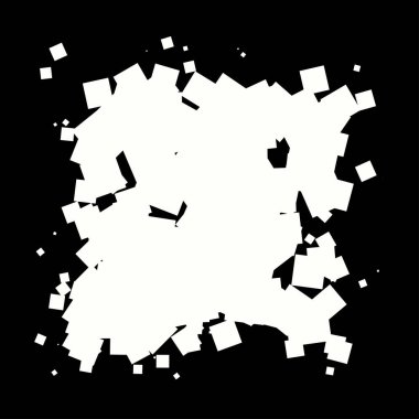 Soyut çakışan kareler element vektör çizimi