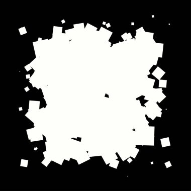 Soyut çakışan kareler element vektör çizimi