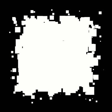 Soyut çakışan kareler element vektör çizimi