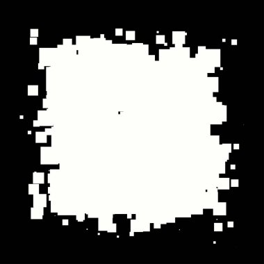 Soyut çakışan kareler element vektör çizimi