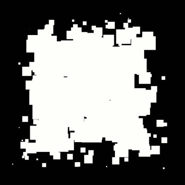 Soyut çakışan kareler element vektör çizimi