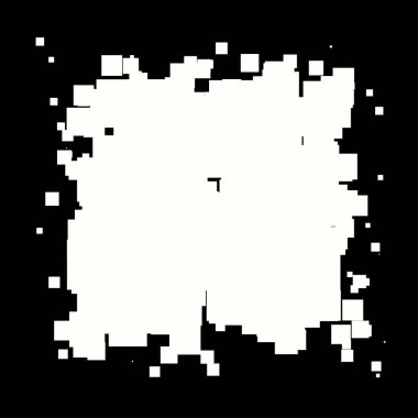 Soyut çakışan kareler element vektör çizimi