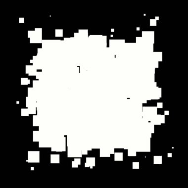 Soyut çakışan kareler element vektör çizimi