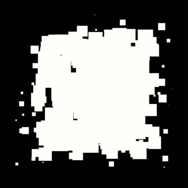 Soyut çakışan kareler element vektör çizimi