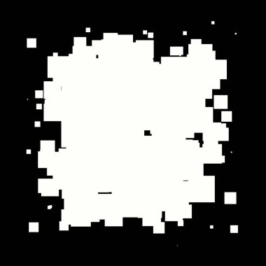 Soyut çakışan kareler element vektör çizimi