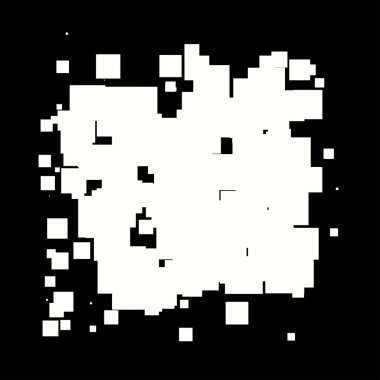 Soyut çakışan kareler element vektör çizimi