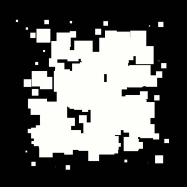 Soyut çakışan kareler element vektör çizimi