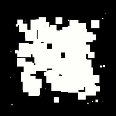 Soyut çakışan kareler element vektör çizimi