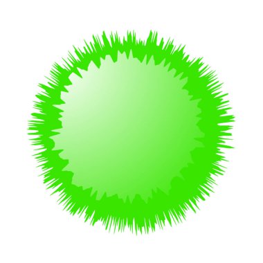 Soyut radyal, geometrik vektör tasarım elemanı. Şekilsel olmayan dairesel dekorasyon ögesi