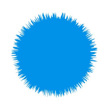 Soyut radyal, geometrik vektör tasarım elemanı. Şekilsel olmayan dairesel dekorasyon ögesi