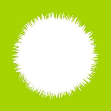 Soyut radyal, geometrik vektör tasarım elemanı. Şekilsel olmayan dairesel dekorasyon ögesi