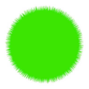 Soyut radyal, geometrik vektör tasarım elemanı. Şekilsel olmayan dairesel dekorasyon ögesi