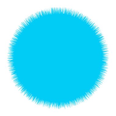 Soyut radyal, geometrik vektör tasarım elemanı. Şekilsel olmayan dairesel dekorasyon ögesi