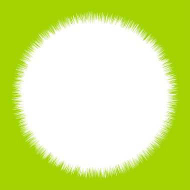 Soyut radyal, geometrik vektör tasarım elemanı. Şekilsel olmayan dairesel dekorasyon ögesi