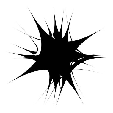 Soyut rastgele geometrik şekil. Figüratif olmayan, figüratif olmayan sanatsal çizimler