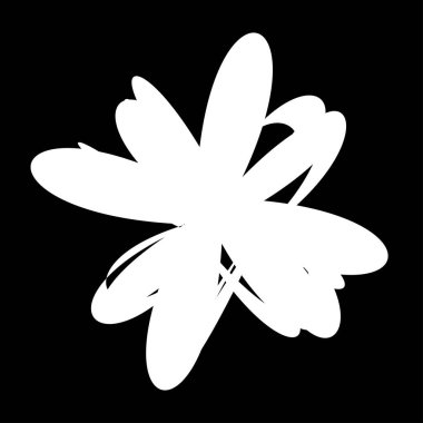 Soyut rastgele geometrik şekil. Figüratif olmayan, figüratif olmayan sanatsal çizimler