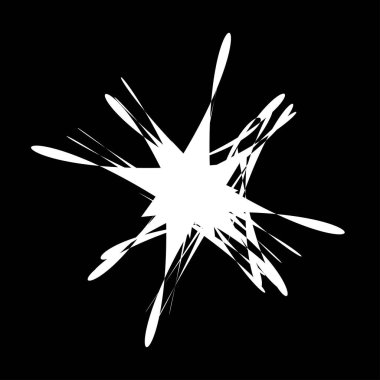 Soyut rastgele geometrik şekil. Figüratif olmayan, figüratif olmayan sanatsal çizimler