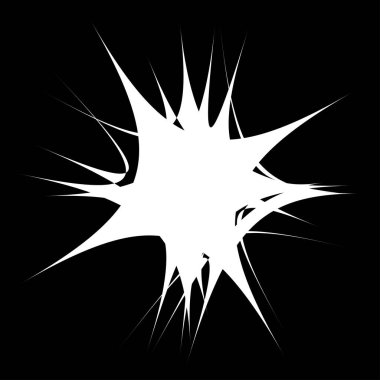 Soyut rastgele geometrik şekil. Figüratif olmayan, figüratif olmayan sanatsal çizimler