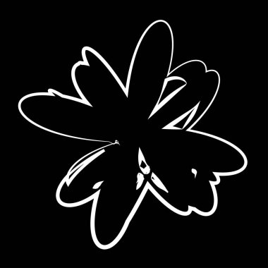 Soyut rastgele geometrik şekil. Figüratif olmayan, figüratif olmayan sanatsal çizimler