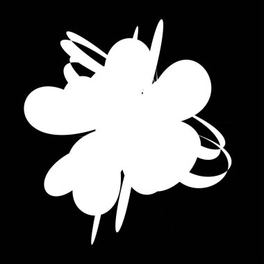 Soyut rastgele geometrik şekil. Figüratif olmayan, figüratif olmayan sanatsal çizimler