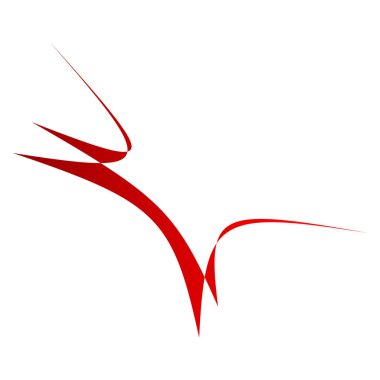 Soyut rastgele geometrik şekil. Figüratif olmayan, figüratif olmayan sanatsal çizimler