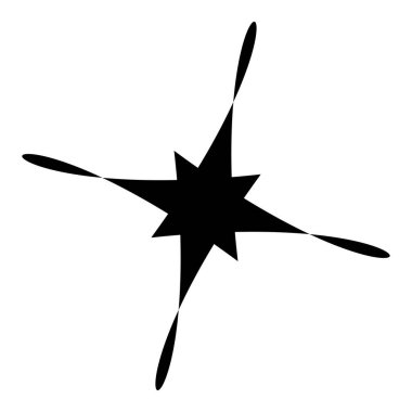 Soyut rastgele geometrik şekil. Figüratif olmayan, figüratif olmayan sanatsal çizimler