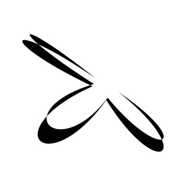 Soyut rastgele geometrik şekil. Figüratif olmayan, figüratif olmayan sanatsal çizimler