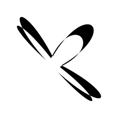 Soyut rastgele geometrik şekil. Figüratif olmayan, figüratif olmayan sanatsal çizimler