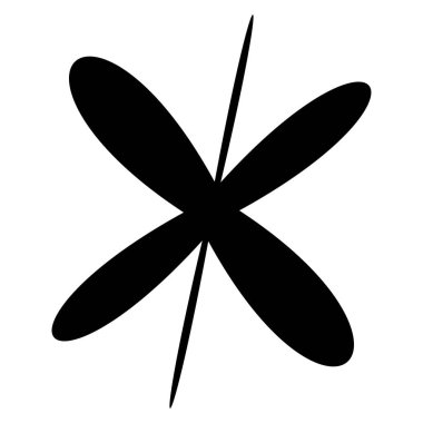 Soyut rastgele geometrik şekil. Figüratif olmayan, figüratif olmayan sanatsal çizimler