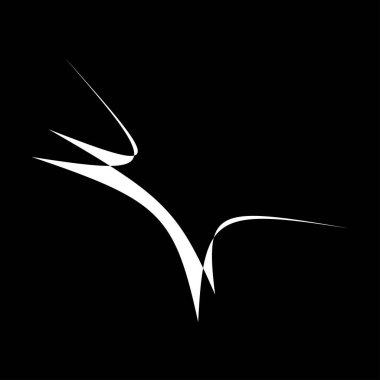 Soyut rastgele geometrik şekil. Figüratif olmayan, figüratif olmayan sanatsal çizimler