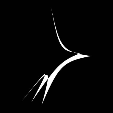 Soyut rastgele geometrik şekil. Figüratif olmayan, figüratif olmayan sanatsal çizimler