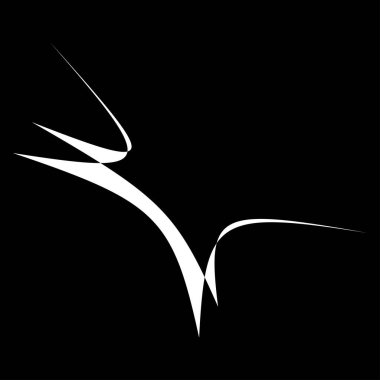 Soyut rastgele geometrik şekil. Figüratif olmayan, figüratif olmayan sanatsal çizimler