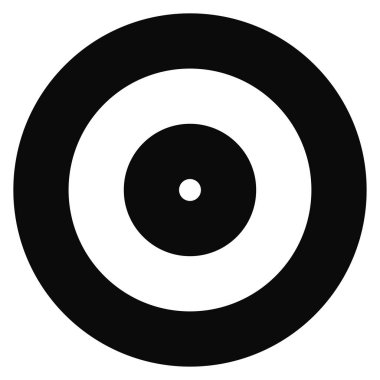 Eşmerkezli dairesel daireler, halka tasarımı element simgesi. Stock vektör illüstrasyonu, klip- art grafikleri