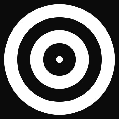 Eşmerkezli dairesel daireler, halka tasarımı element simgesi. Stock vektör illüstrasyonu, klip- art grafikleri