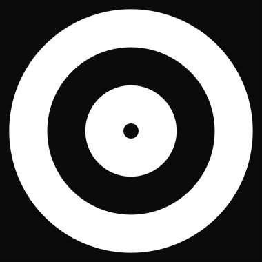 Eşmerkezli dairesel daireler, halka tasarımı element simgesi. Stock vektör illüstrasyonu, klip- art grafikleri