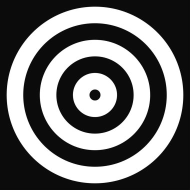 Eşmerkezli dairesel daireler, halka tasarımı element simgesi. Stock vektör illüstrasyonu, klip- art grafikleri