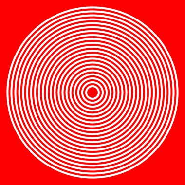 Eşmerkezli dairesel daireler, halka tasarımı element simgesi. Stock vektör illüstrasyonu, klip- art grafikleri