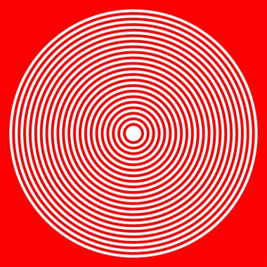 Eşmerkezli dairesel daireler, halka tasarımı element simgesi. Stock vektör illüstrasyonu, klip- art grafikleri