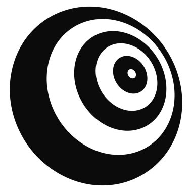 Eşmerkezli dairesel daireler, halka tasarımı element simgesi. Stock vektör illüstrasyonu, klip- art grafikleri