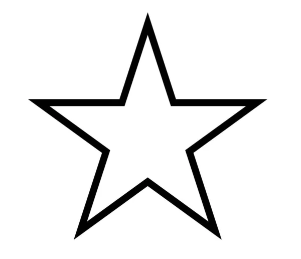 Sternform Vektor Darstellung Des Sternsymbols — Stockvektor