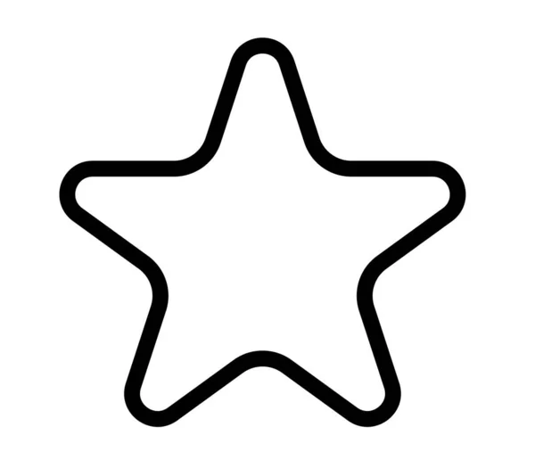 Csillag Alakú Csillag Ikon Elem Vektor Illusztráció — Stock Vector