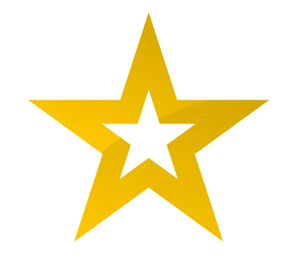 Forma Estrella Icono Estrella Elemento Vector Ilustración — Vector de stock