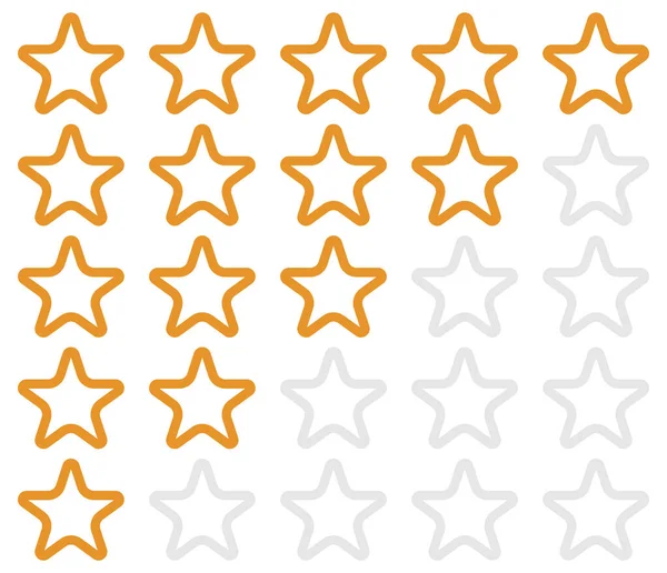 Yıldız şekli, yıldız simgesi element vektör illüstrasyonu