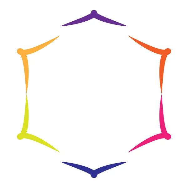 Abstraktní Radiální Geometrický Vektorový Konstrukční Prvek Nefigurativní Kruhový Dekorační Prvek — Stockový vektor