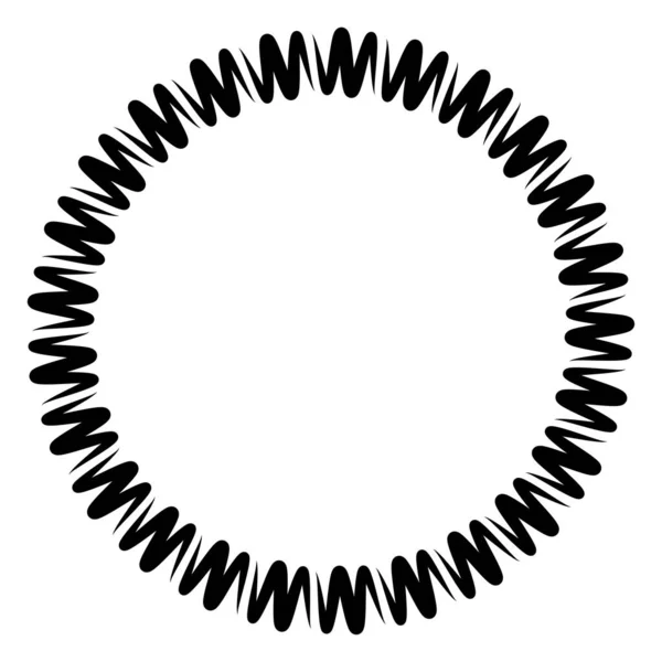 抽象放射状 幾何学的ベクトル設計要素 非比喩的な円形装飾要素 — ストックベクタ