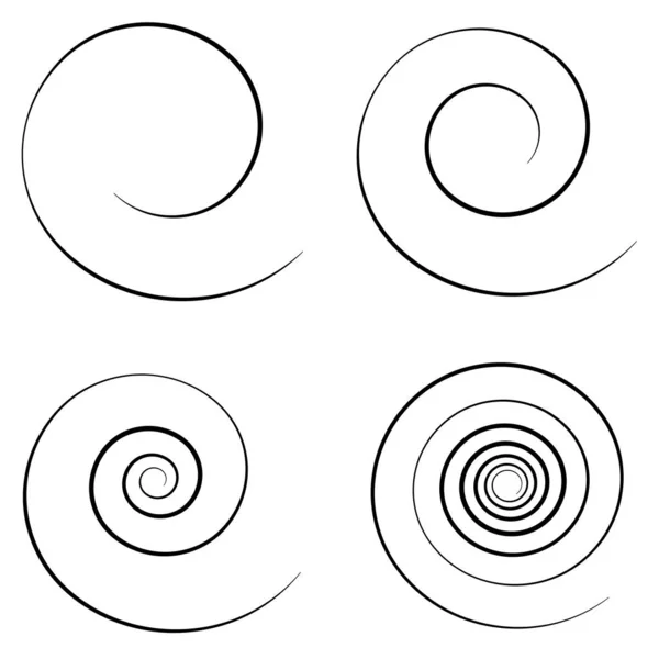 Abstract Radial Geometric Vector Design Element Non Figurative Circular Decoration — 스톡 벡터