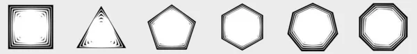Generikus Geometriai Ikon Szimbólum Készletvektor Illusztráció Clip Art Grafika — Stock Vector