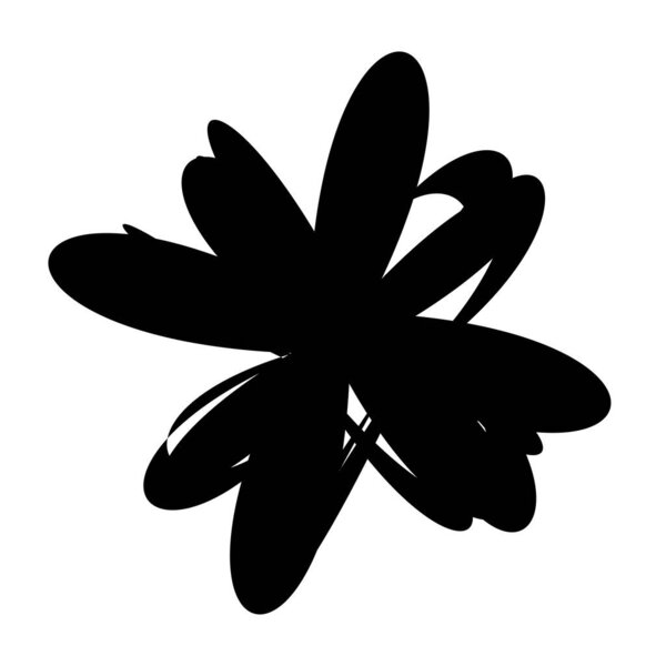 Abstract random geometric shape. Non figural, non figurative artistic illustration