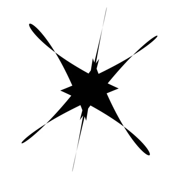 Abstraktní Náhodný Geometrický Tvar Nefigurální Nefigurální Umělecká Ilustrace — Stockový vektor